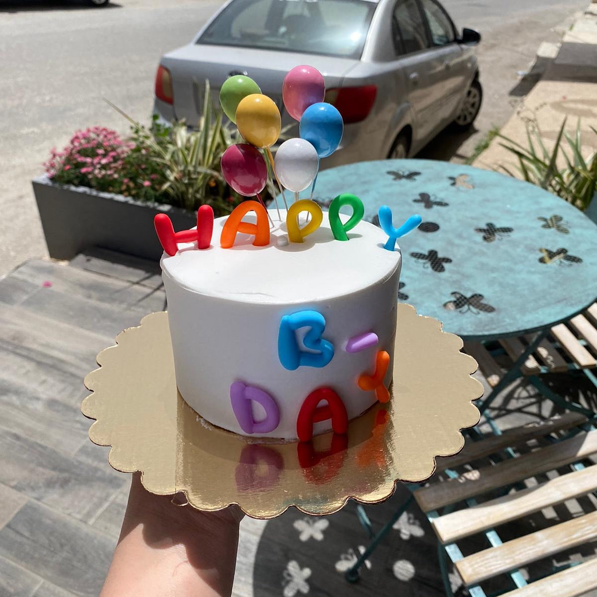 Balloon Birthday Cake